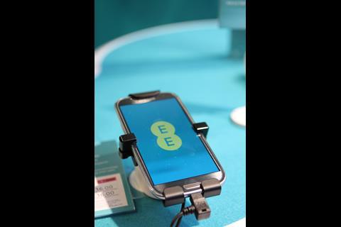EE branding on phone